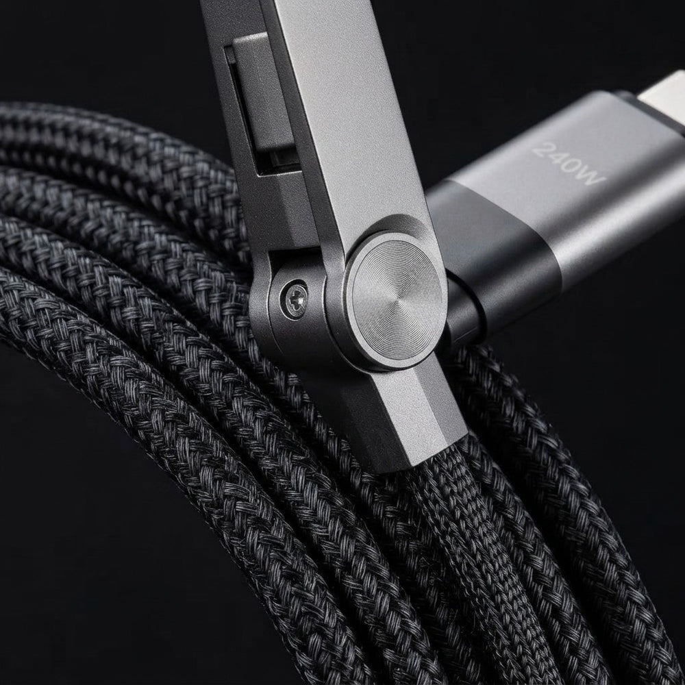Faltbares Ladekabel mit integriertem Ständer