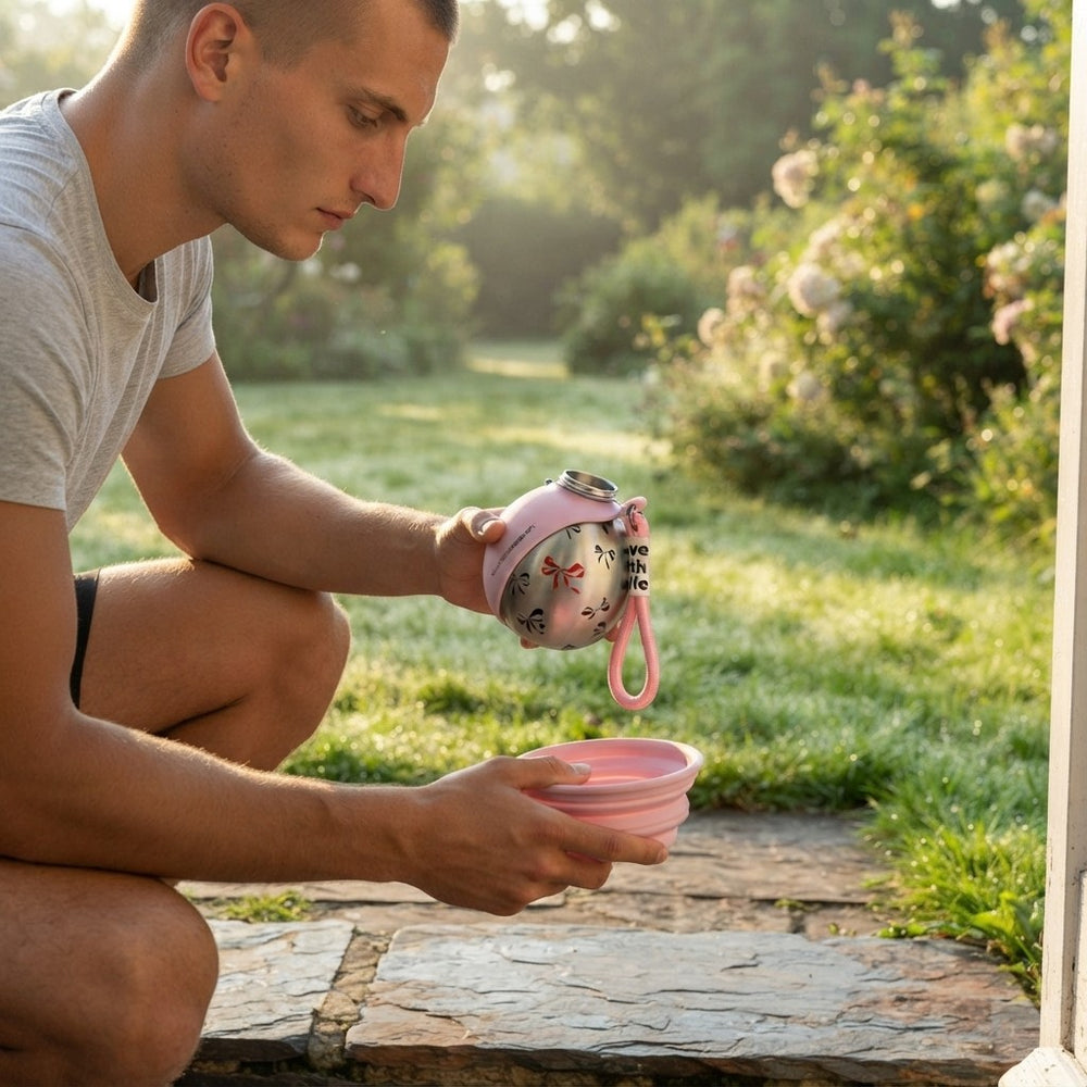 Tragbare Hunde-Trinkflasche